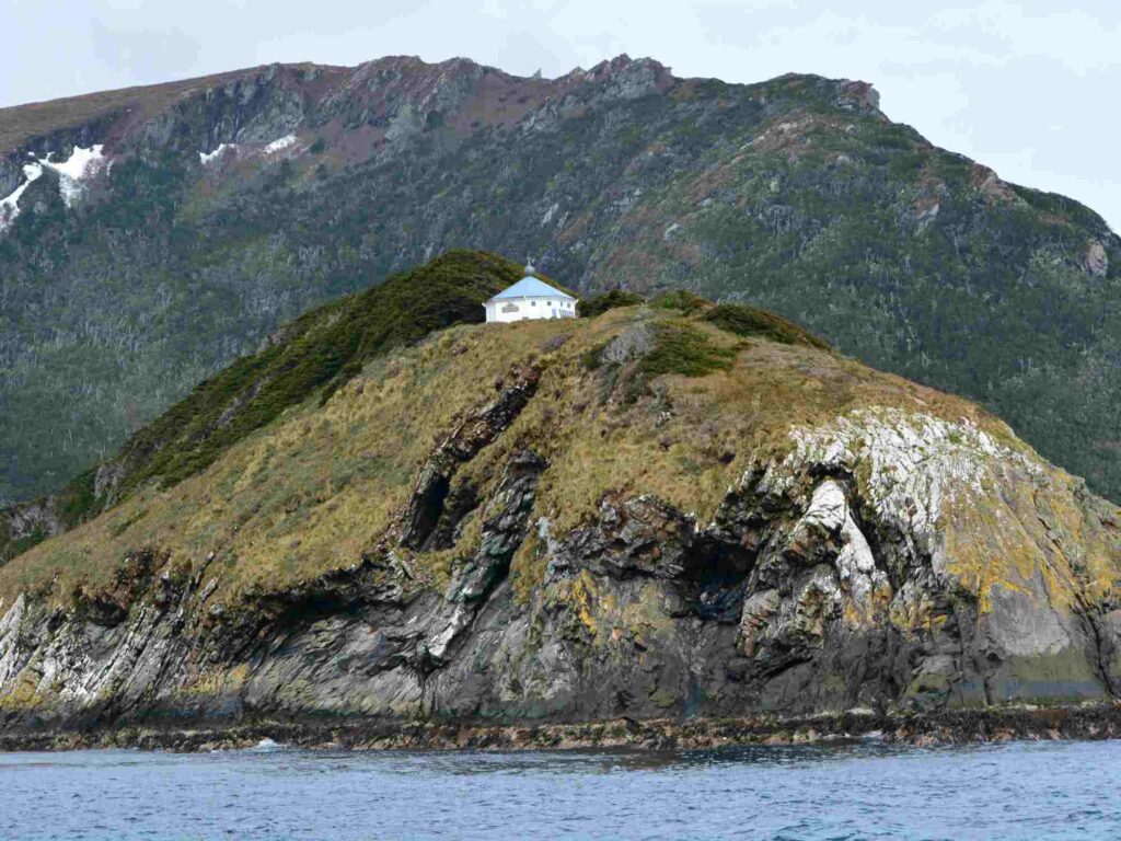 lighthouse of the end of the world on the isla de los estados